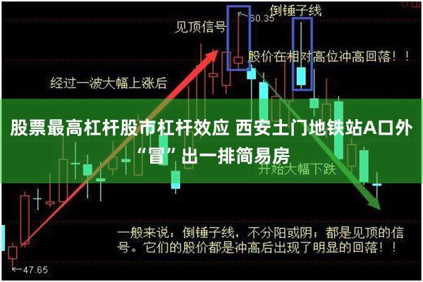 股票最高杠杆股市杠杆效应 西安土门地铁站A口外“冒”出一排简易房