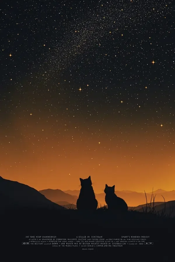 《小猫与月亮》动画影片封面
